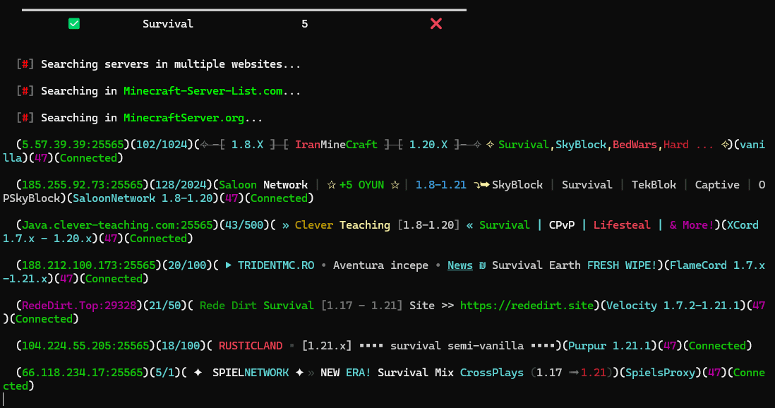 Screenshot showing MCPTool interface 3